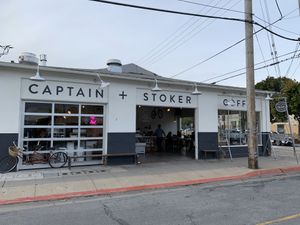 Outside of cafe  at Captain + Stoker in Monterey