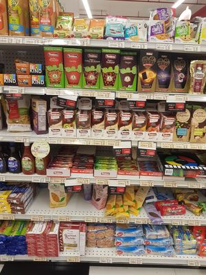 Health products at Supermercados Rey in Panama City