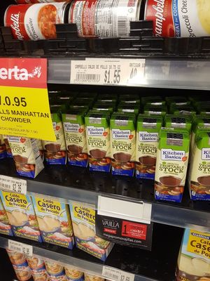 Veggie stock at Supermercados Rey in Panama City