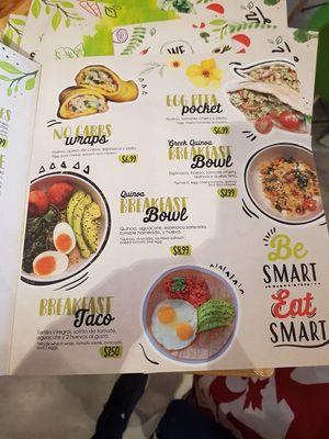 Menu at We Fresh in Panama City