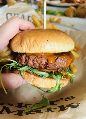 Vegan Juicy Lucy (@TCVeganchefchallenge)  at The Block in St Louis Park