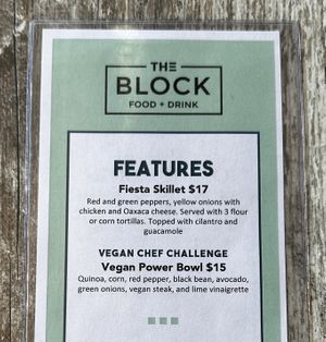 Specials Menu August 2024  at The Block in St Louis Park