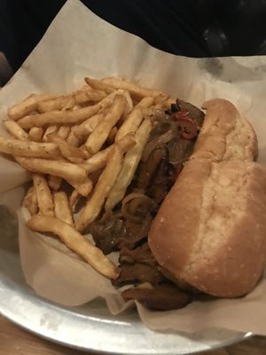 French Dip with Herbivorous Butchers Meat free meats  at The Block in St Louis Park