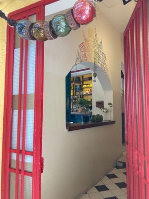 Between the two spaces to have a sit   at Frog - Βάτραχος in Veria