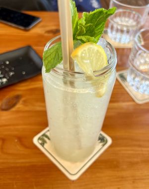 Fresh lemonade with ginger   at Frog - Βάτραχος in Veria