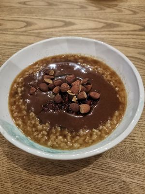 Rice porridge at Manna Porto in Porto