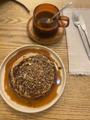 Pancakes!! With sesam topping   at Manna Porto in Porto