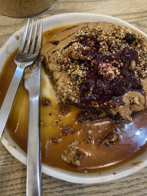 The vegan pancakes   at Manna Porto in Porto