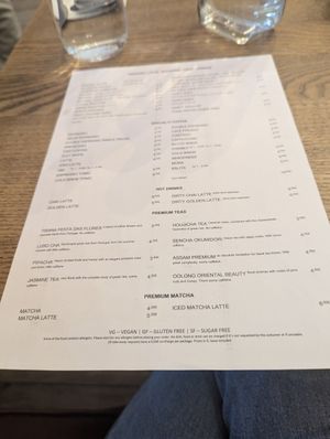 Menu at Manna Porto in Porto