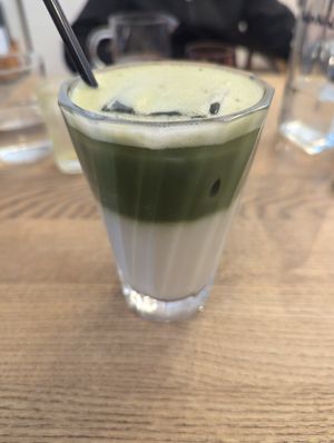 Matcha latte at Manna Porto in Porto