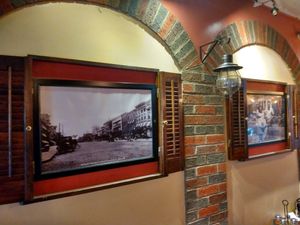 Historic memorabilia at The Brick in Hoboken