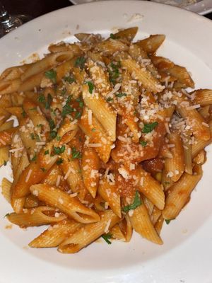 vegan penne vodka at The Brick in Hoboken