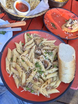 V Chik'n Carbonara  at The Brick in Hoboken
