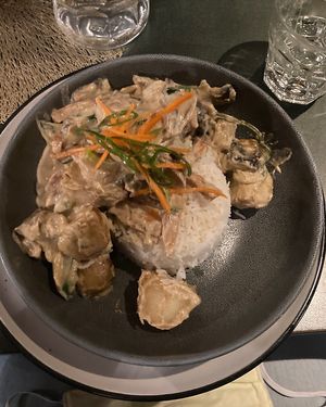 Thai curry (mild)  at Careys Bay Historic Hotel in Dunedin