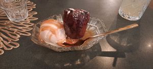 Sticky date pudding at Careys Bay Historic Hotel in Dunedin