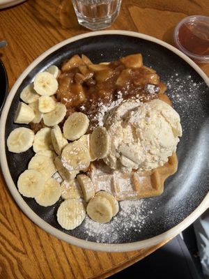 The Dutch apple again, because it deserves to be shared again! This time with added bananaa  at The Waffle House in Norwich
