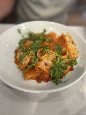 Calamarata alla Vodka  at Italianissimo Trattoria in Chula Vista