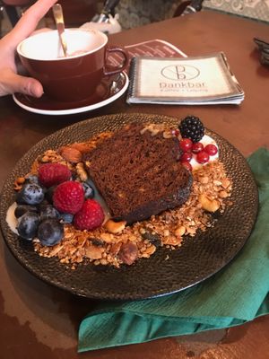 Banana Bread with Granola at Dankbar Kaffee in Leipzig