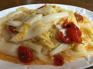 pickled cabbage at Pin Cha Ju in Shenzhen