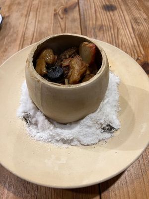 King mushroom craziness. I ate this solo but best shared. It was relatively expensive ~370¥ compared to other menu items. Very tasty.  at Pin Cha Ju in Shenzhen