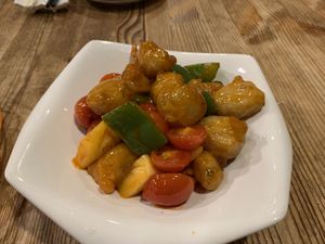 Sweet and sour lotus root. Not very good   at Pin Cha Ju in Shenzhen
