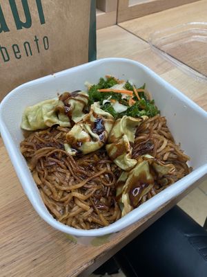 Vegetable Gyoza Yakisoba #Veganuary at Wasabi - Paddington Station in West London
