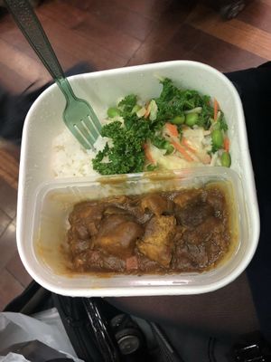 Vegan tofu curry — so DELICIOUS ! at Wasabi - Paddington Station in West London