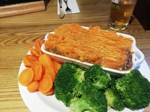 Lentil cottage pie. at The Borough Arms in Bodmin