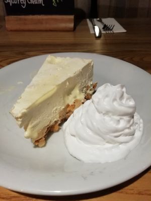 Vanilla cheesecake. at The Borough Arms in Bodmin