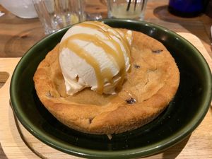To die for - vegan, yes vegan cookie dough with icecream!! at Bella Italia in Stratford-upon-avon
