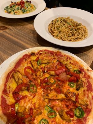 Vegan main courses at Bella Italia in Stratford-upon-avon