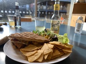 Grilled vegetable torta at Tom's Diner in Banbury