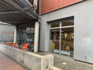 Outside Tom’s Diner by the canal  at Tom's Diner in Banbury