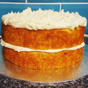 Cake! Freshly baked, vegan, gluten and nut free!  at Tom's Diner in Banbury