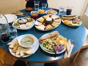 Lunch for three 
Honest!  at Tom's Diner in Banbury