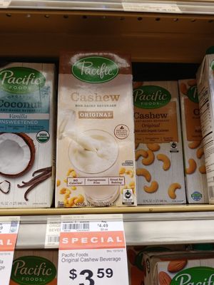Plant based milk at New Seasons Market in San Jose