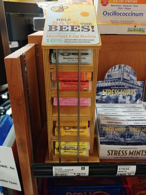 Sadly noticed this trend of 'we have to exploit bees to help them' at New Seasons Market in San Jose