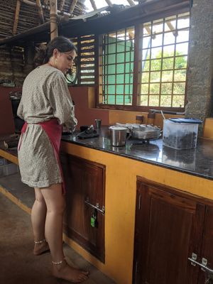  at Tea Hut at Sadhana Forest in Auroville