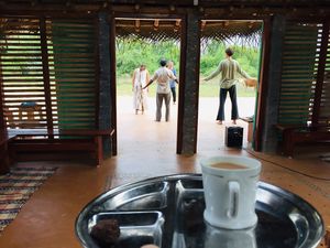 Tea Hut Sadhana Forest  at Tea Hut at Sadhana Forest in Auroville