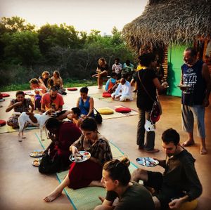 Tea Hut Sadhana Forest  at Tea Hut at Sadhana Forest in Auroville