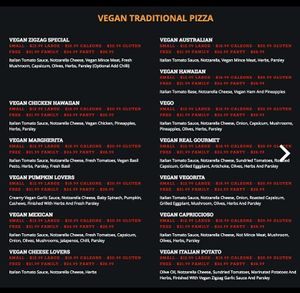 Traditional pizza at ZigZag Pizzeria in Modbury