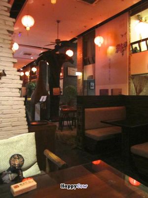 Inside the tea house  at Shan Ding Dong Ren - Caveman Vegetarian Teahouse in Dongguan