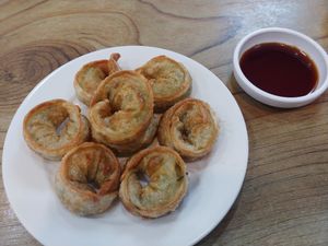 Dumplings. Crunchy outside and juicy inside! at Hae Tteuneun in Gwangju