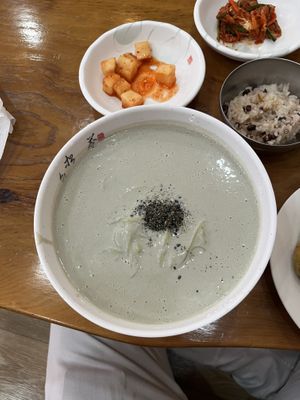 Cold bean soup  at Hae Tteuneun in Gwangju