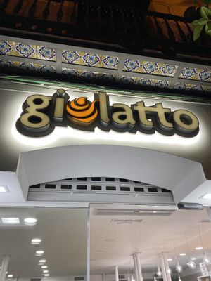The sign  at Giolatto in Sevilla