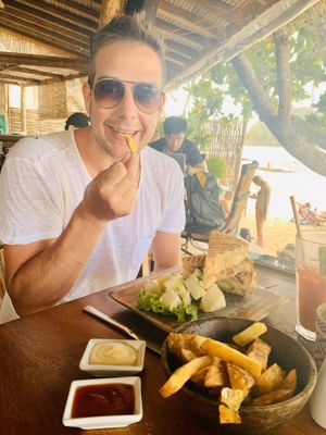 Wedges at Maremegmeg Beach Bar in El Nido