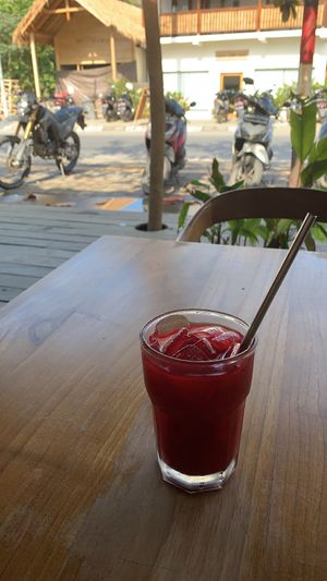 "the roots" cold-pressed juice at Bamba Capsule Hotel & Restaurant in 