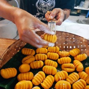 Homemade sweet potato gnocchi at Street Vegan House in Koh Phangan