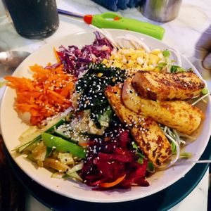 Street poke at Street Vegan House in Koh Phangan