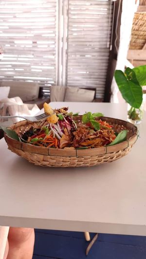 Your choices of combo salad at Street Vegan House in Koh Phangan